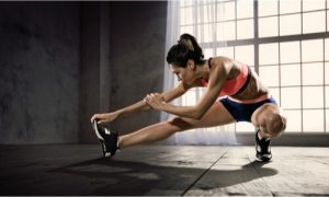 stretching to get more fit and flexible